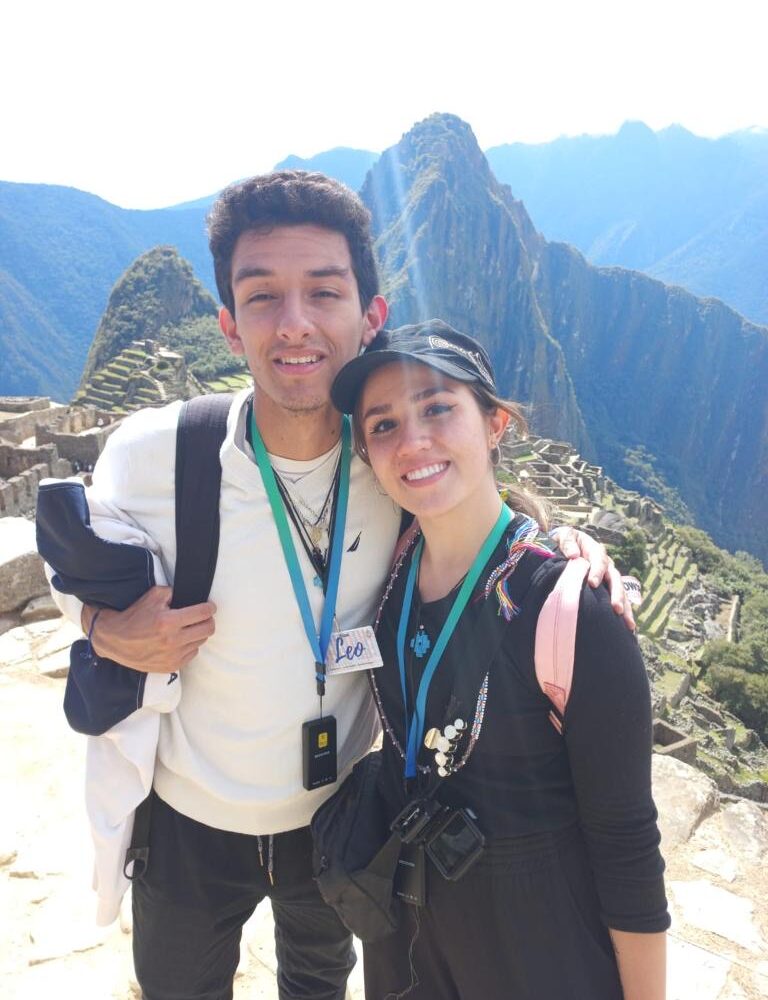 Karla and Leo in Machu Pichu