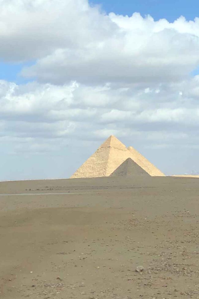 Clouds above the pyramid