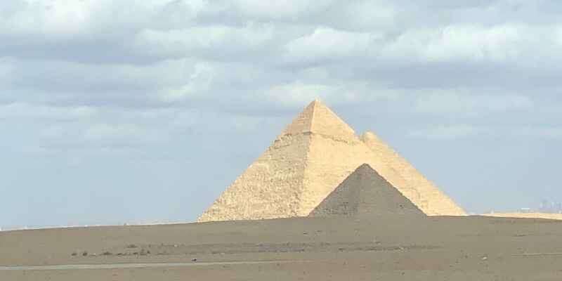 Clouds above the pyramid