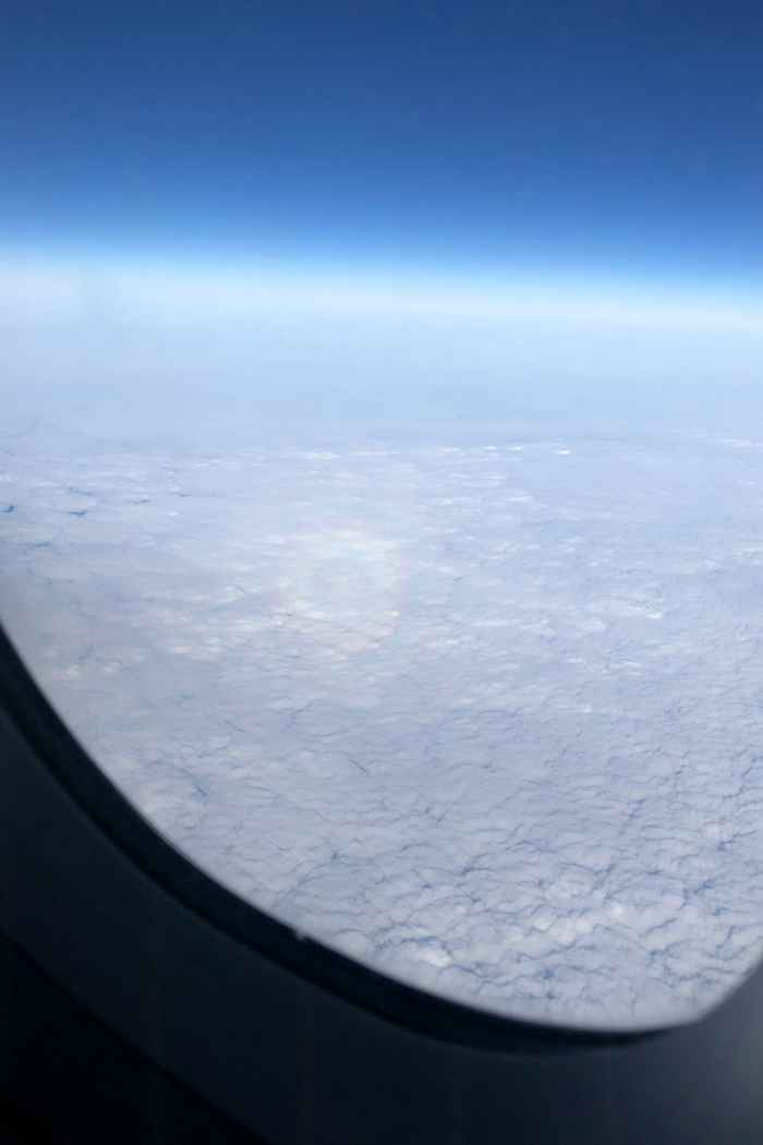 British Airways view from inside the airplane
