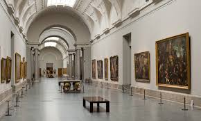 One of the hallways of the Prado Museum